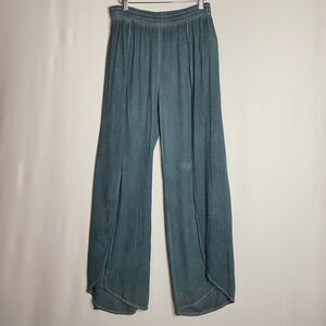 Young Fabulous & Broke  Rayon Wide Split Leg Pullon Pants Boho Festival Womens M
